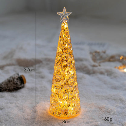 Christmas Tree Glass Night Lamp