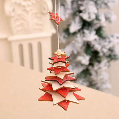 Christmas Wooden Wind Chimes Ornaments