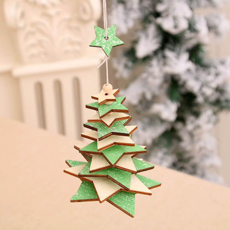 Christmas Wooden Wind Chimes Ornaments