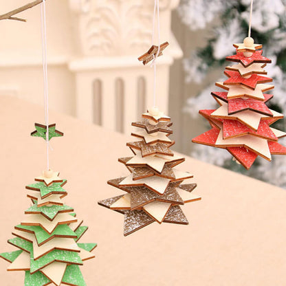 Christmas Wooden Wind Chimes Ornaments