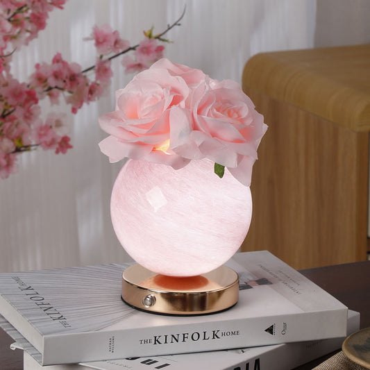 Cloud Rose Glass Table Lamp