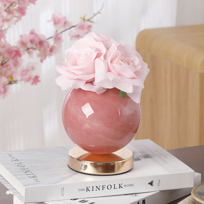 Cloud Rose Glass Table Lamp