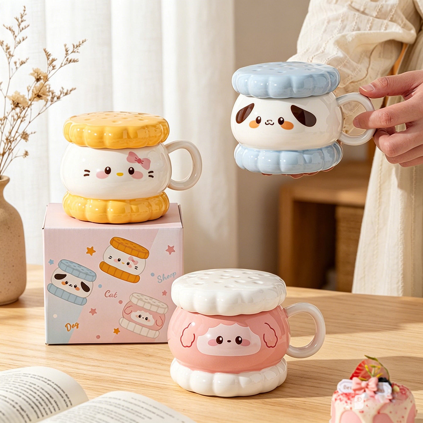 Cookie-Filled Ceramic Mug