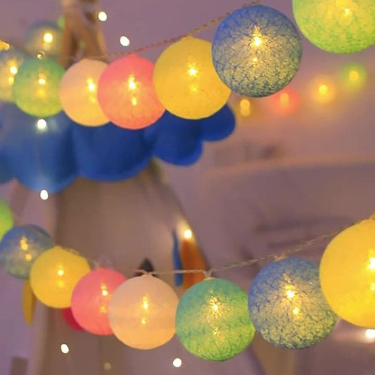 Cotton Ball LED String Light