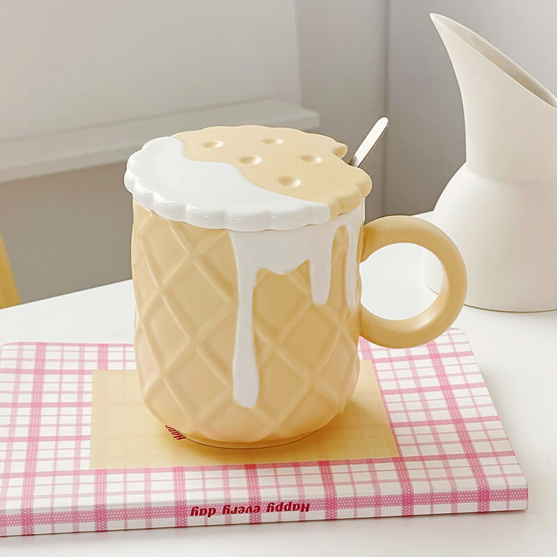 Cream Biscuit Ceramic Mug