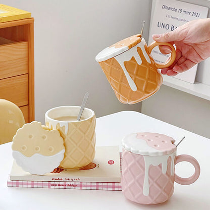 Cream Biscuit Ceramic Mug