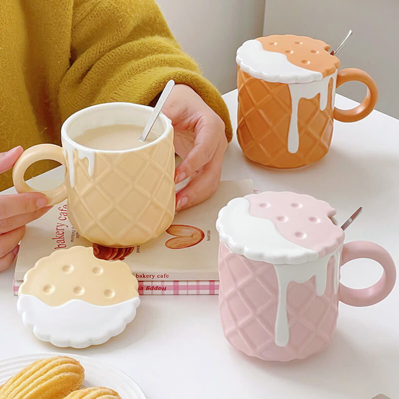 Cream Biscuit Ceramic Mug