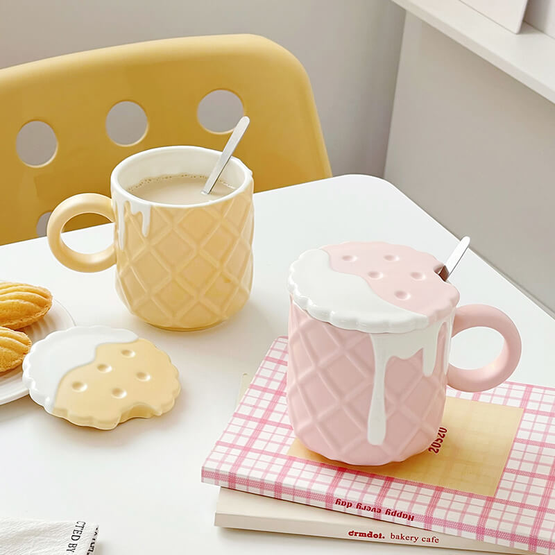 Cream Biscuit Ceramic Mug