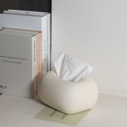 Cream Ceramic Tissue Box