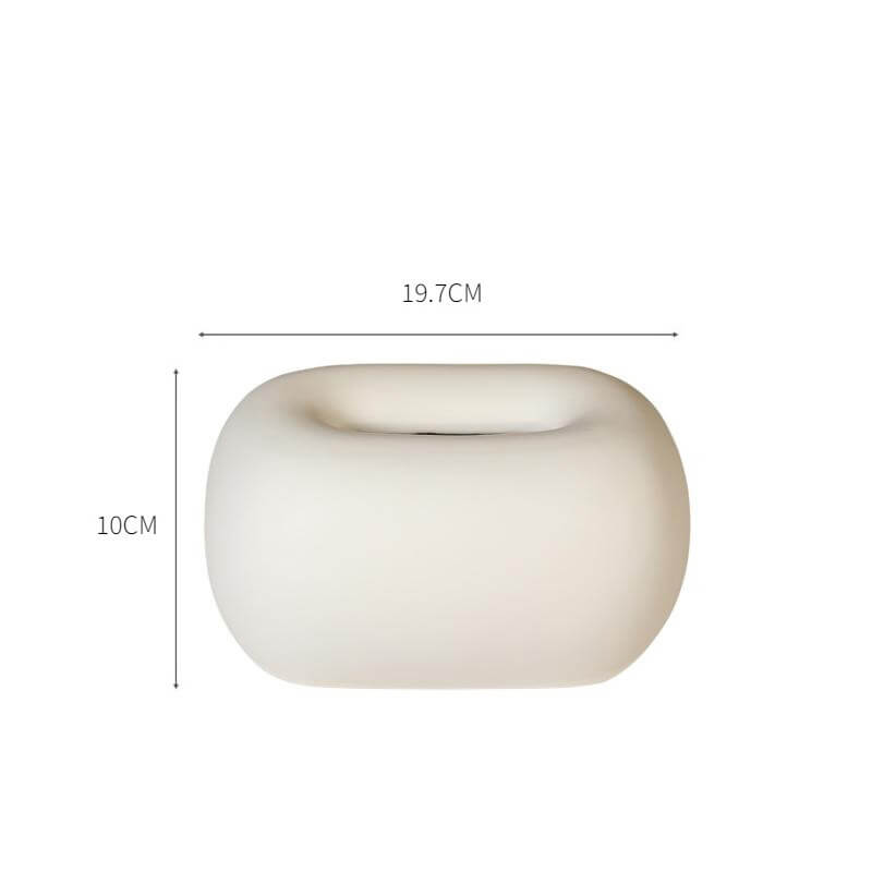 Cream Ceramic Tissue Box