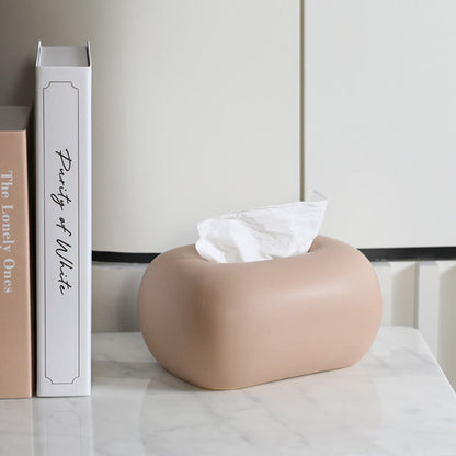 Cream Ceramic Tissue Box