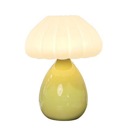 Cream Mushroom Ceramic Table Lamp