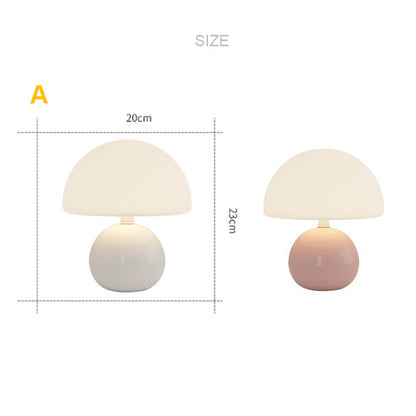 Cream Mushroom Table Lamp