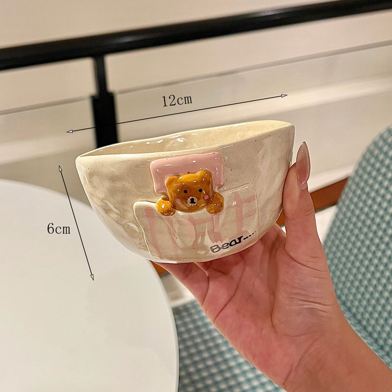 Creative Bear Under The Covers Ceramic Series