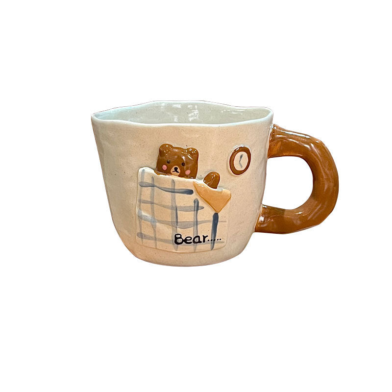 Creative Bear Under The Covers Ceramic Series