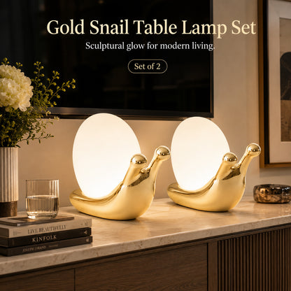 Creative Bedroom Snail Table Lamp
