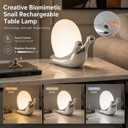 Creative Bedroom Snail Table Lamp