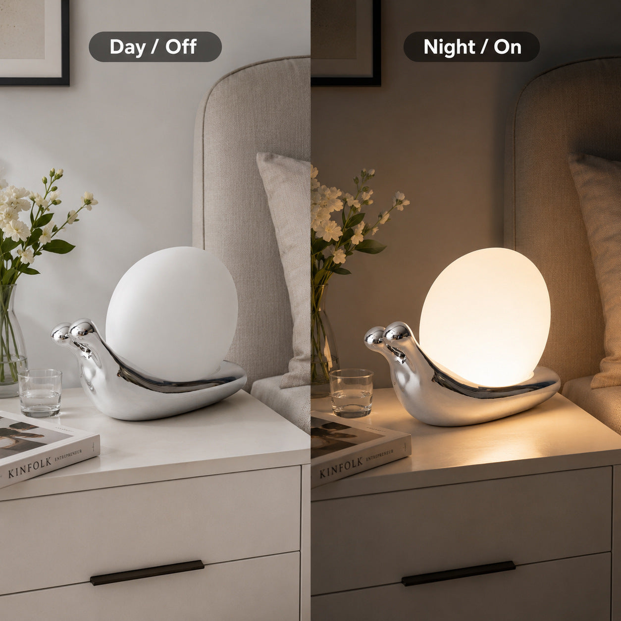 Creative Bedroom Snail Table Lamp
