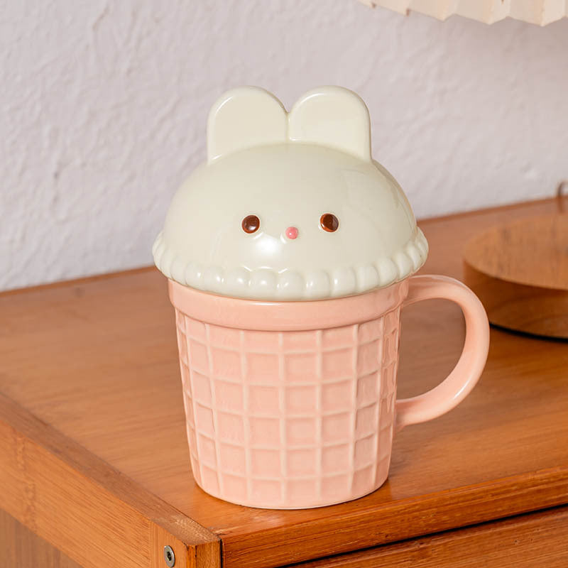 Creative Cartoon Ice Cream Cone Mug