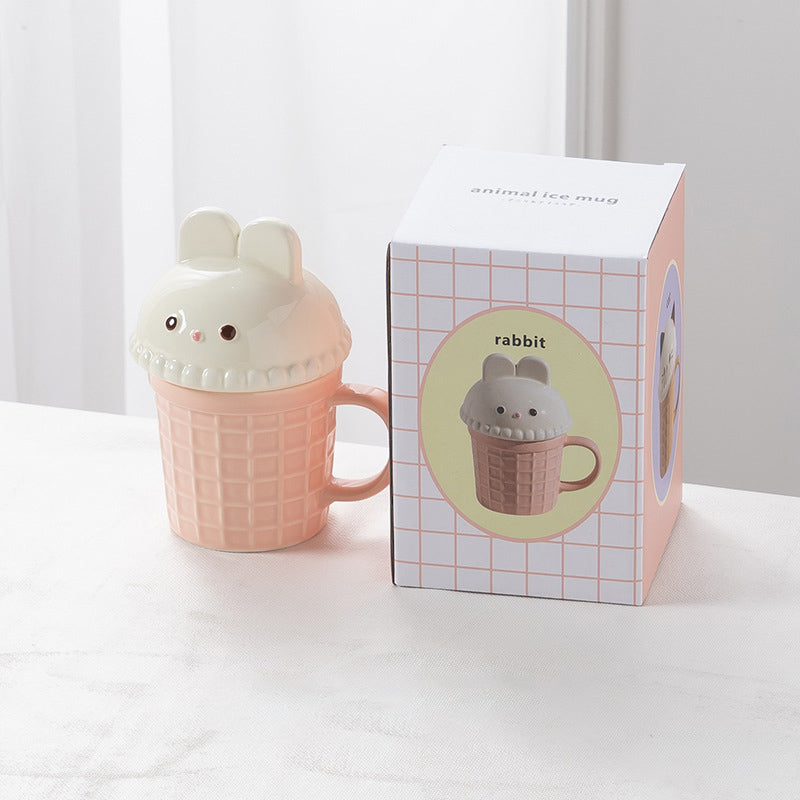 Creative Cartoon Ice Cream Cone Mug