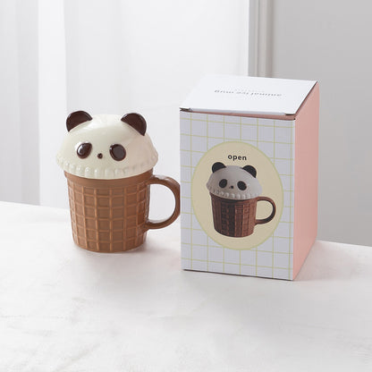 Creative Cartoon Ice Cream Cone Mug