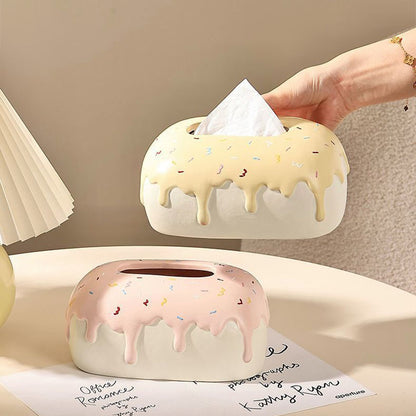 Creative Ceramic Cream Tissue Box