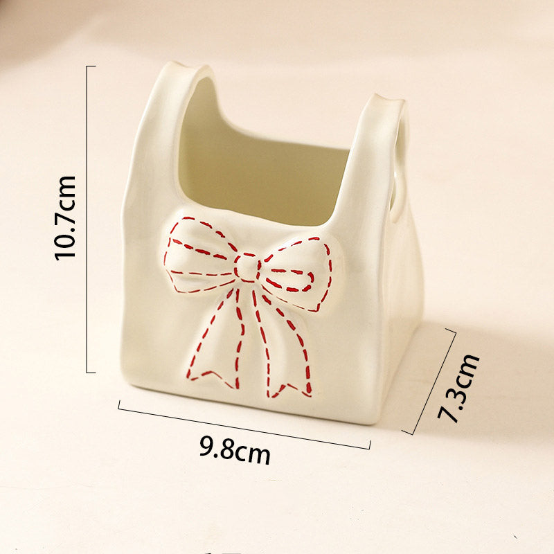 Creative Ceramic Handheld Storage Basket