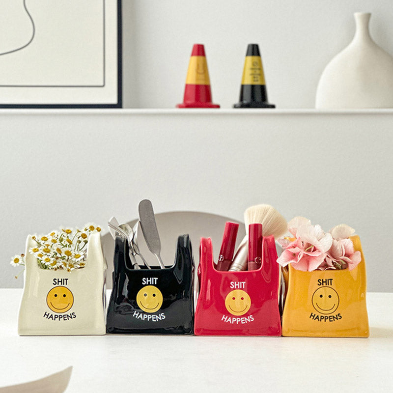 Creative Ceramic Handheld Storage Basket