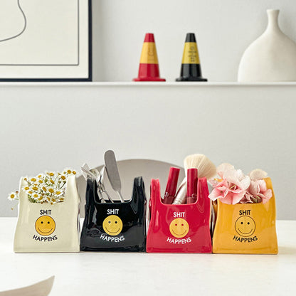 Creative Ceramic Handheld Storage Basket