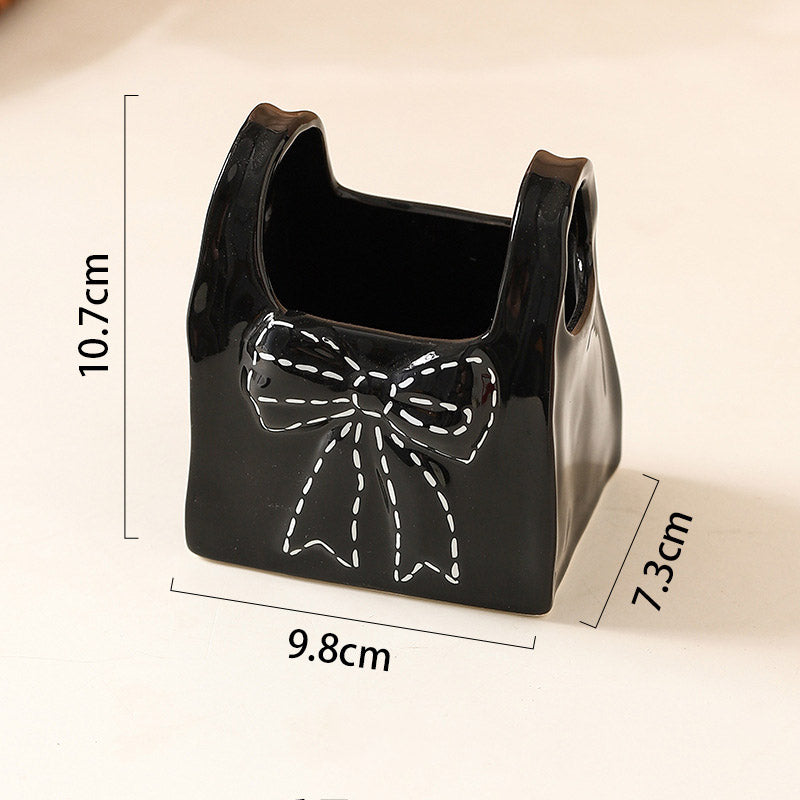 Creative Ceramic Handheld Storage Basket