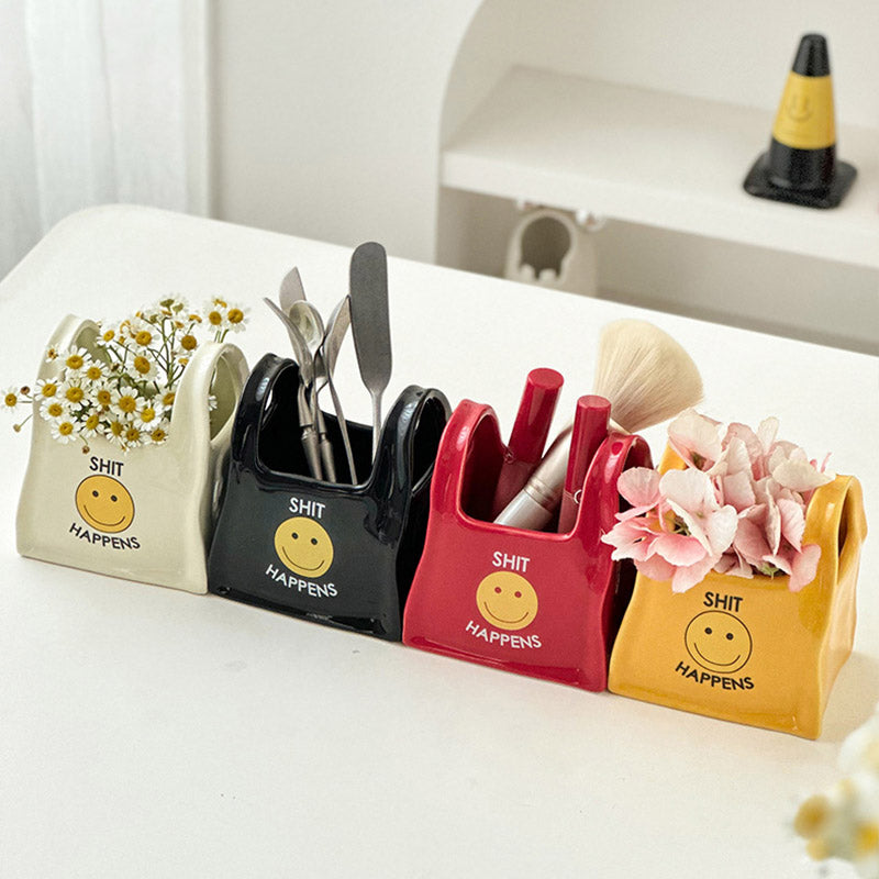 Creative Ceramic Handheld Storage Basket