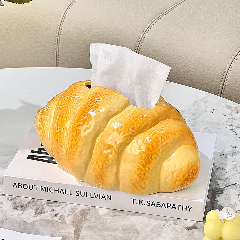 Creative Croissant Tissue Box
