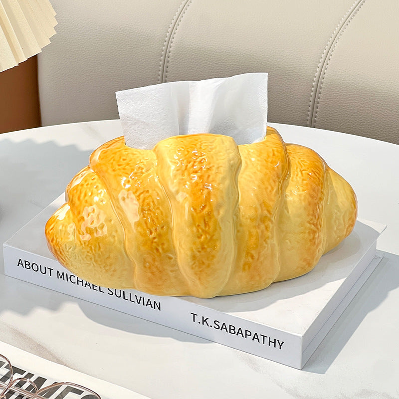 Creative Croissant Tissue Box