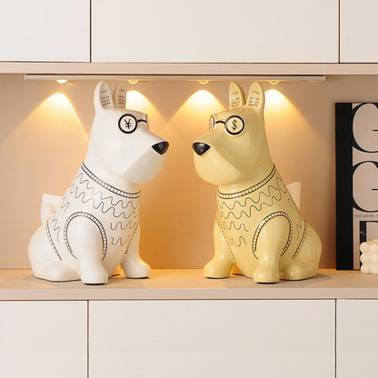 Creative Cute Puppy Ceramic Tissue Box