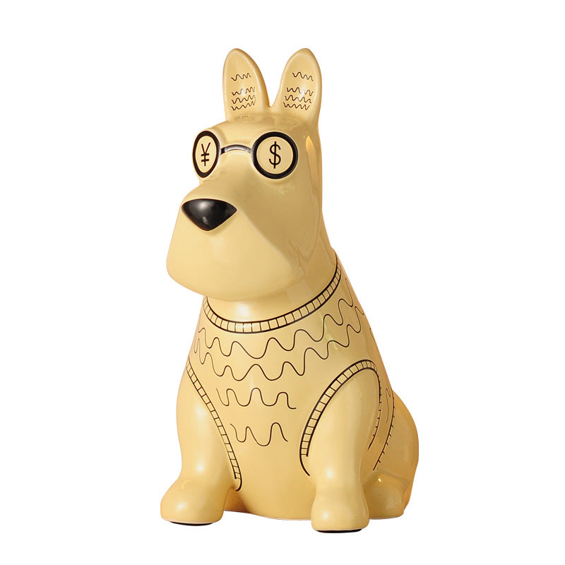 Creative Cute Puppy Ceramic Tissue Box