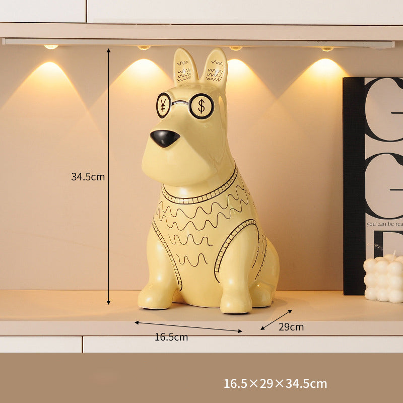 Creative Cute Puppy Ceramic Tissue Box
