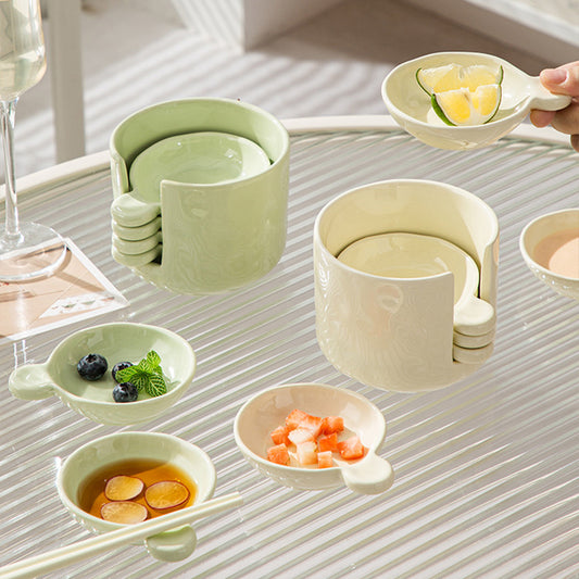 Creative Small Dipping Dish With Handle
