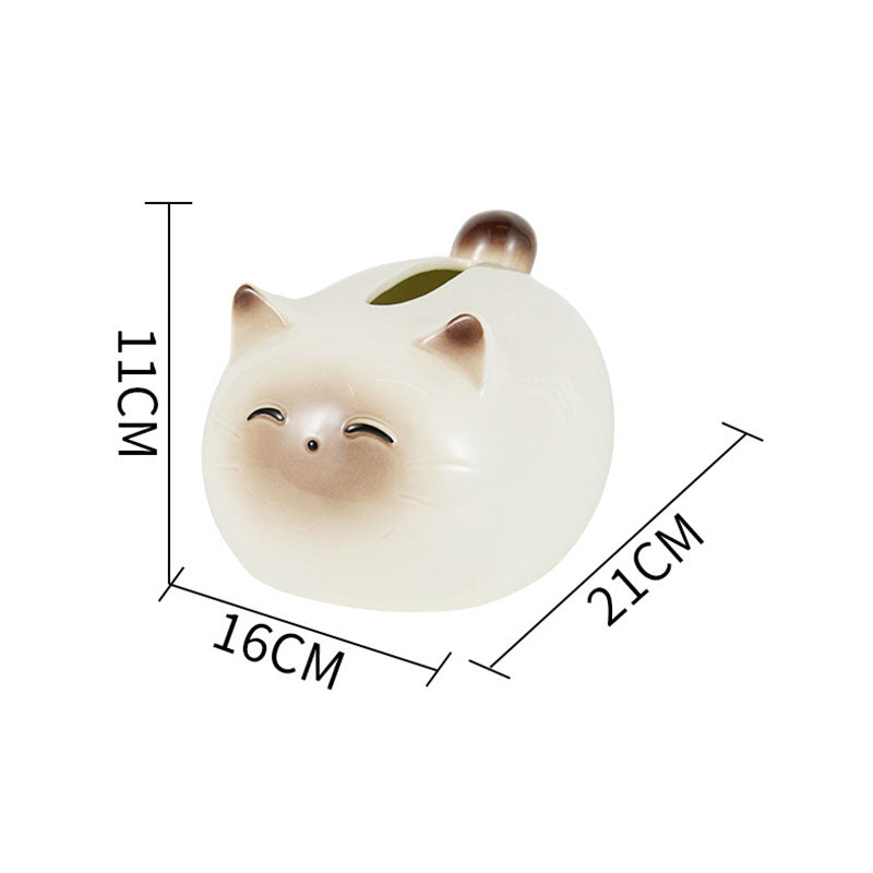Creative Cat Ceramic Tissue Box