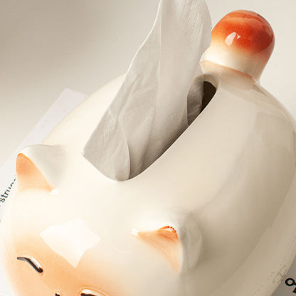 Creative Cat Ceramic Tissue Box