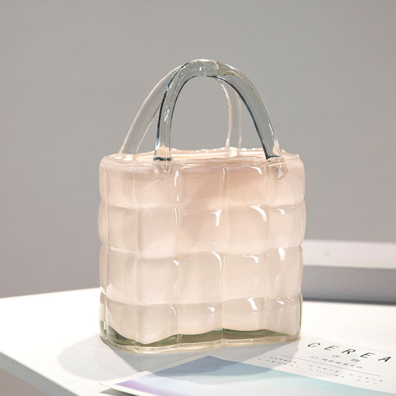 Creative Handbag Glass Vase