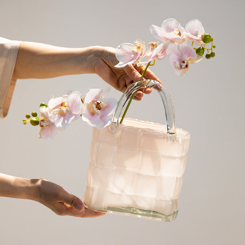 Creative Handbag Glass Vase