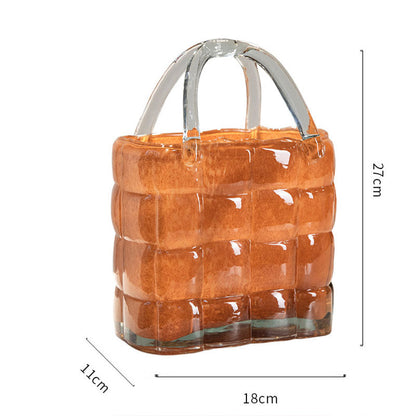 Creative Handbag Glass Vase