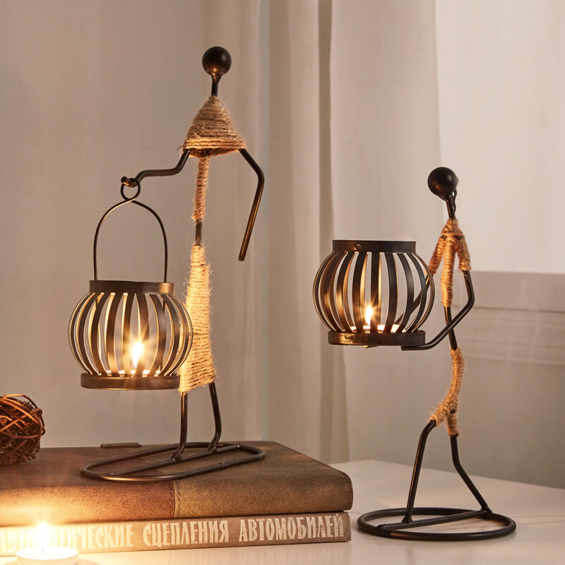 Creative Iron Candle Holder