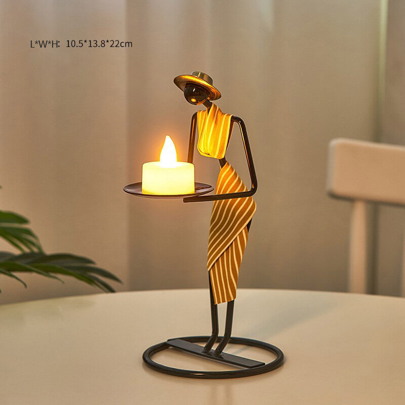 Creative Iron Candle Holder