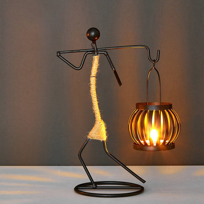 Creative Iron Candle Holder