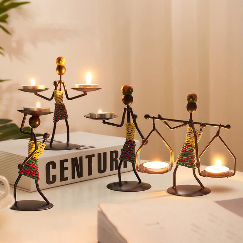 Creative Iron Candle Holder