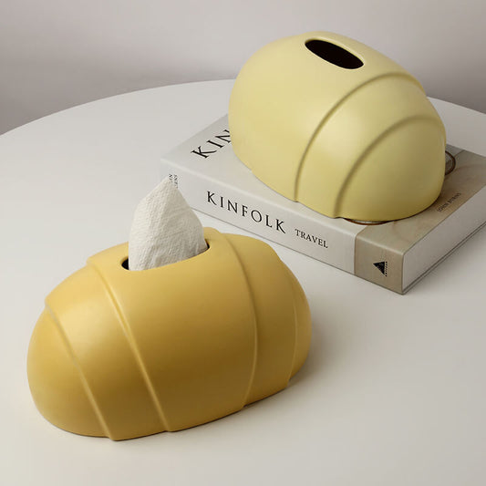 Croissant Shaped Ceramic Tissue Storage Box