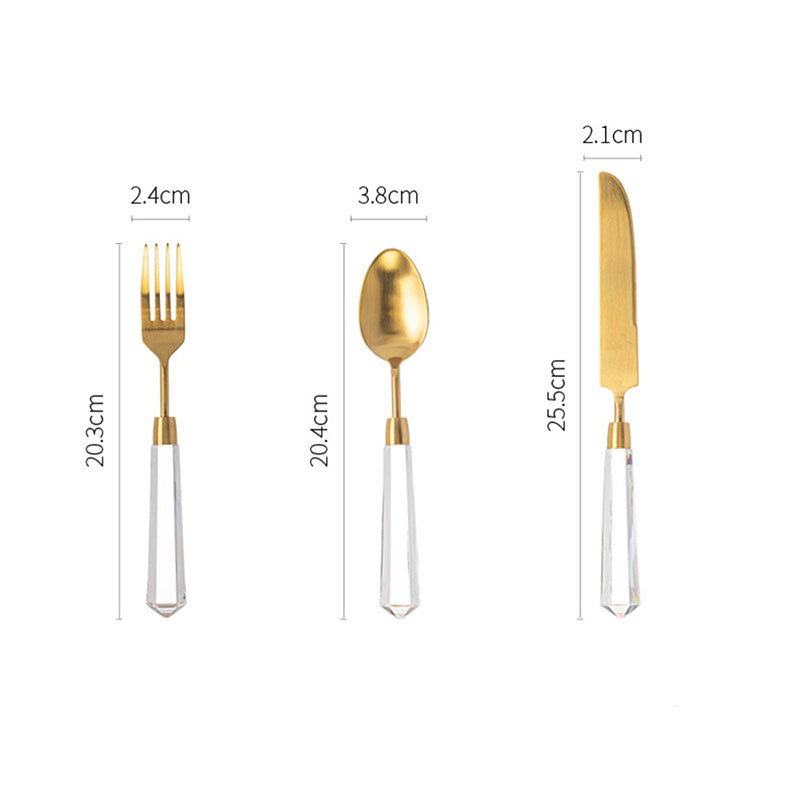 Crystal Flatware 4Pcs Set