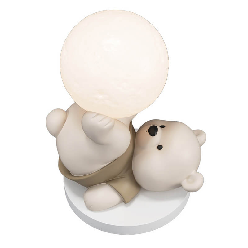 Cute Bear Resin Night Lamp