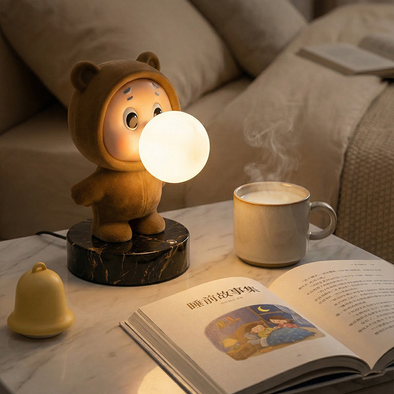 Cute Cartoon Bubble Boy Desk Lamp